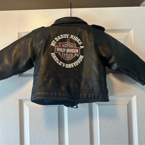 Toddler Harley Davidson Leather Jacket - Picture 3 of 11
